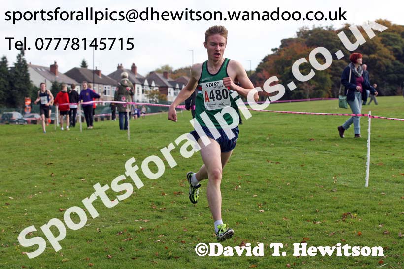 Mens under-17s Northern Cross Country Relays, Graves Park, Sheffield. Photo: David T. Hewitson/Sports for All Pics